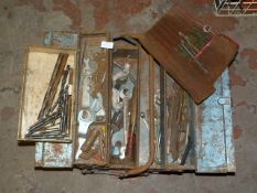 Concertina Toolbox Containing Spanners and Drill Bits