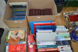 Four Boxes of Books Including Hardbacks and Vintag