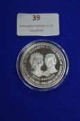 Turks & Caicos QE2 1 Crown Solid Sterling Silver Royal Birthdays Commemorative Coins