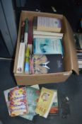 Box of General Fiction Paperback Books
