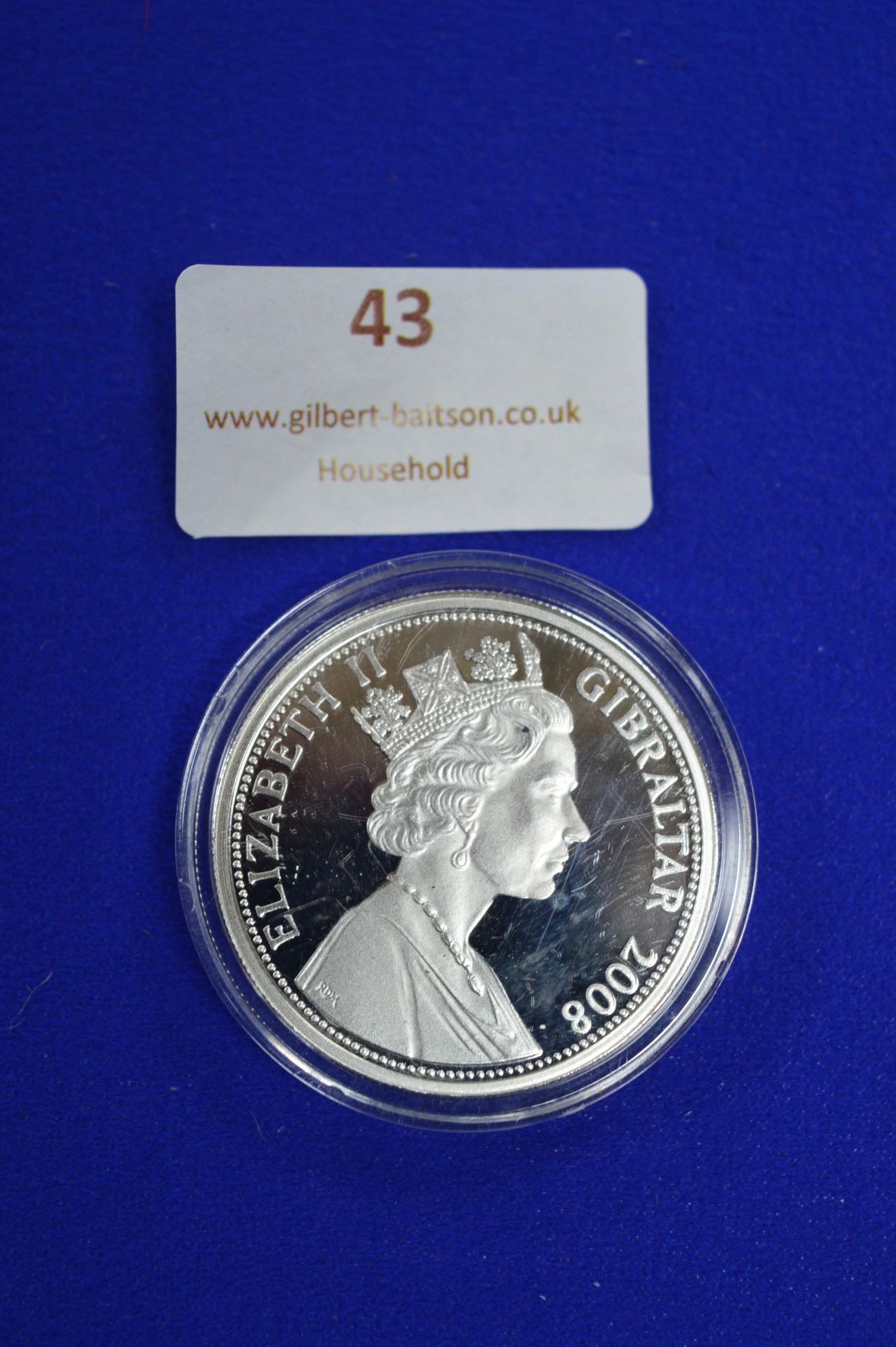 QE2 Gibraltar 2008 Commemorative Henry VIII £5 Silver Coin