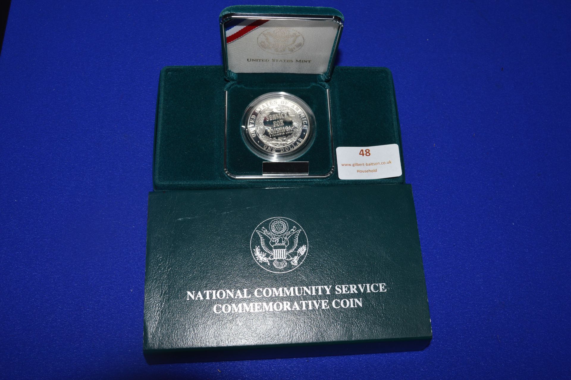 United States Community Service $1 Commemorative Silver Coin