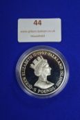 1997 Falkland Islands £5 Elizabeth & Philip Commemorative Solid Sterling Silver Coin