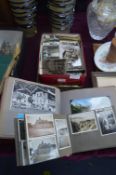 Vintage Photograph Album and Contents, Postcards,