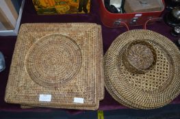 Wickerwork Table Mats and Coasters