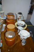 Hornsea Pottery Storage Jars and Johnson Brothers