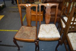 Two 1930's Dining Chairs