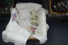 Vintage Linens, Embroidered Tablecloths etc.