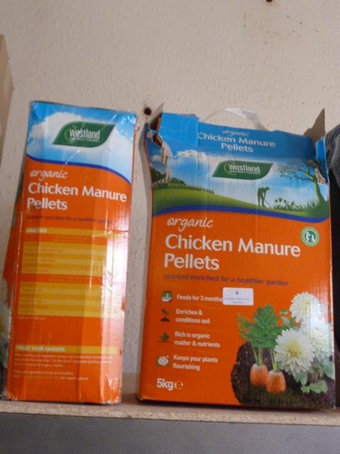 *2x 5kg Boxes of Organic Chicken Manure Pellets