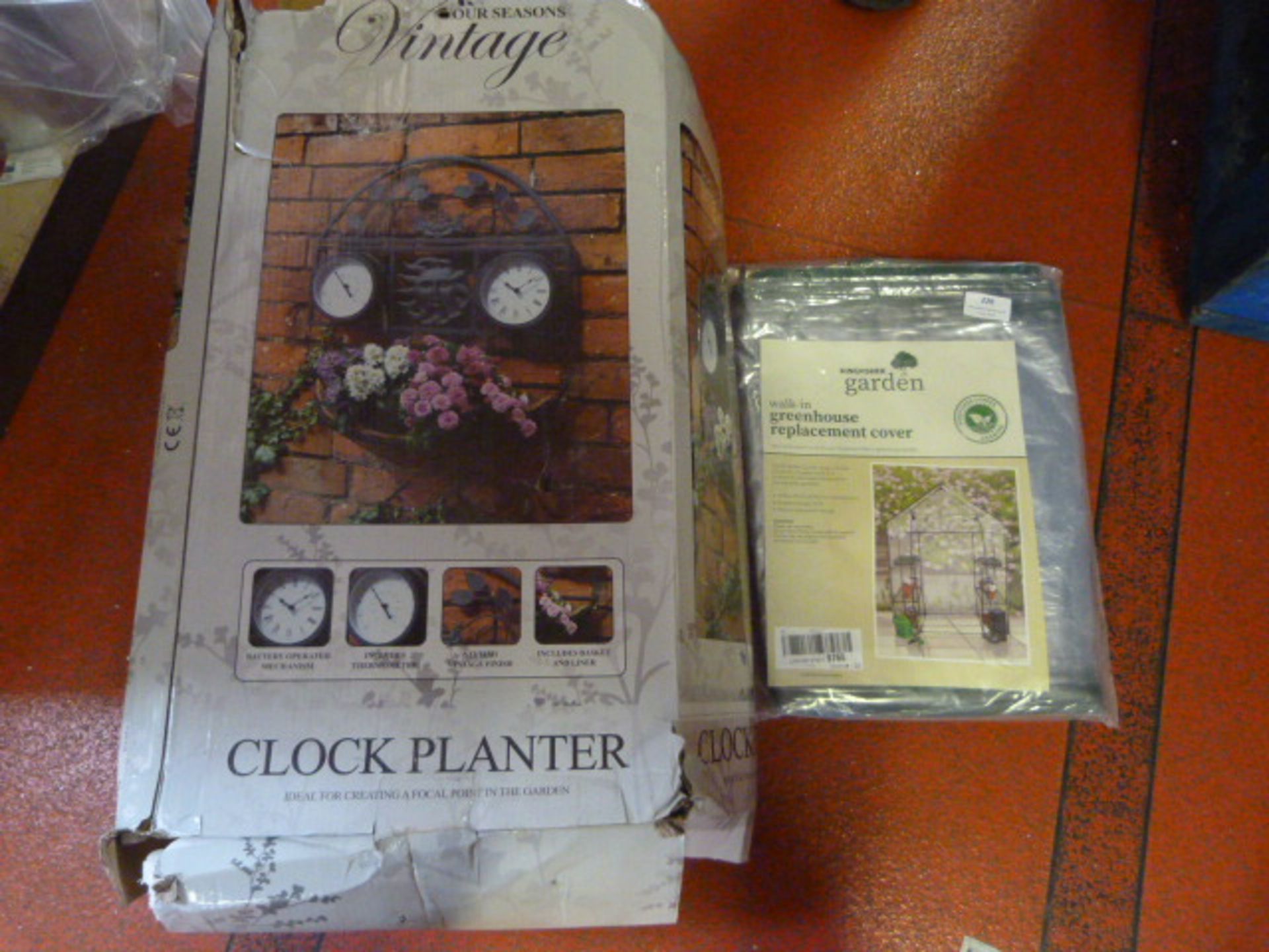 *Vintage Style Clock Planter and a Greenhouse Cove