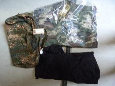 *Miltec Jacket, Shorts and Camo Holdall