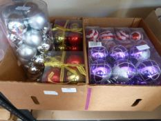 Box of Christmas Baubles