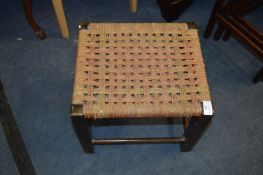 Rattan Topped Stool