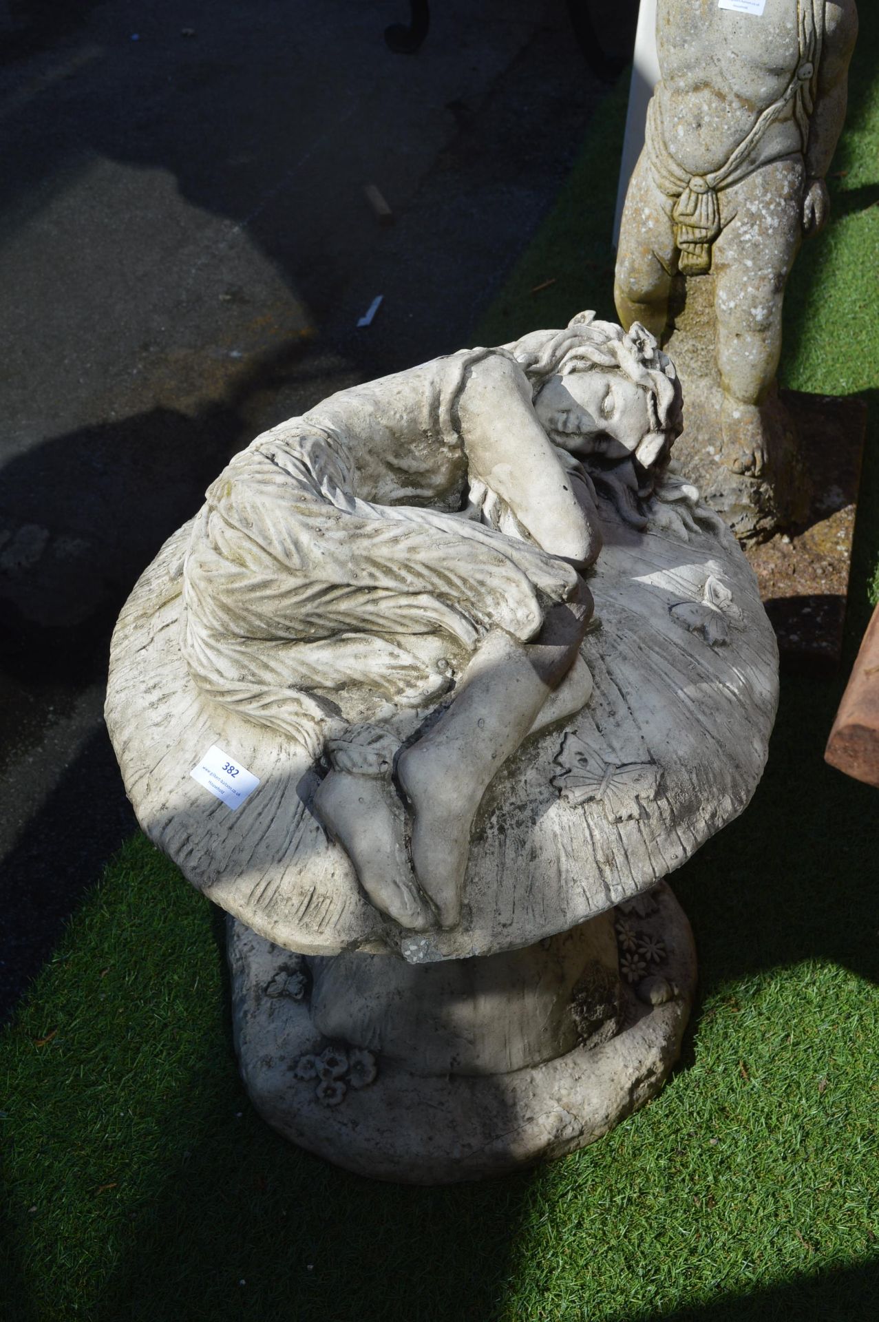 Garden Statute of a Fairy on a Toadstool