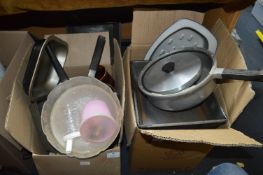Kitchenware Including Pans, Roasting Tins, Dishes,