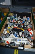Box of Lego Vehicle Parts, etc.