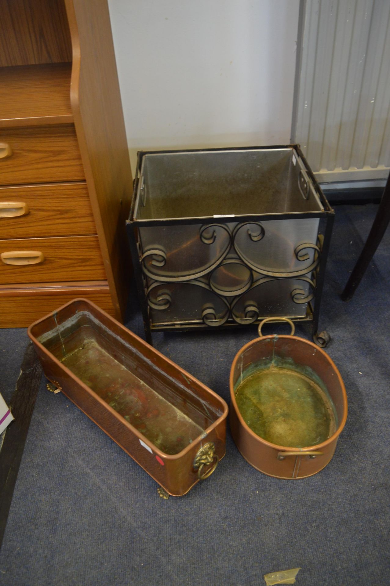 Coal Bin and a Copper Planters