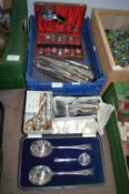 Plated Cutlery Sets etc.