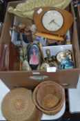 Decorative Items; Clocks, Piggy Banks, Baskets, an