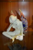 Old Tuptonware Butterfly Fairy Figurine