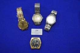Four Gents Wristwatches Including Seiko Automatic