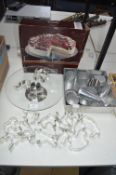Revolving Cake Stand, Biscuit Cutters, Baking Tins