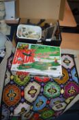 Ornaments, Golf Game, Needle Point Mat, etc.
