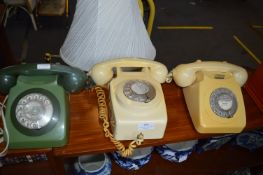 Three Vintage Telephones - One Wall Mountable