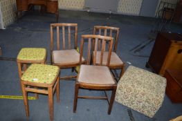 Vintage Stools, Dining Chairs and a Pouffe
