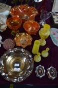 Carnival Glass Fruit Bowls, Dishes, etc.