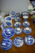 Vintage Blue & White Part Tea Set 30+ Pieces