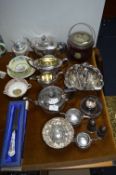 Plated Teapots, Biscuit Barrels, Pottery Items etc