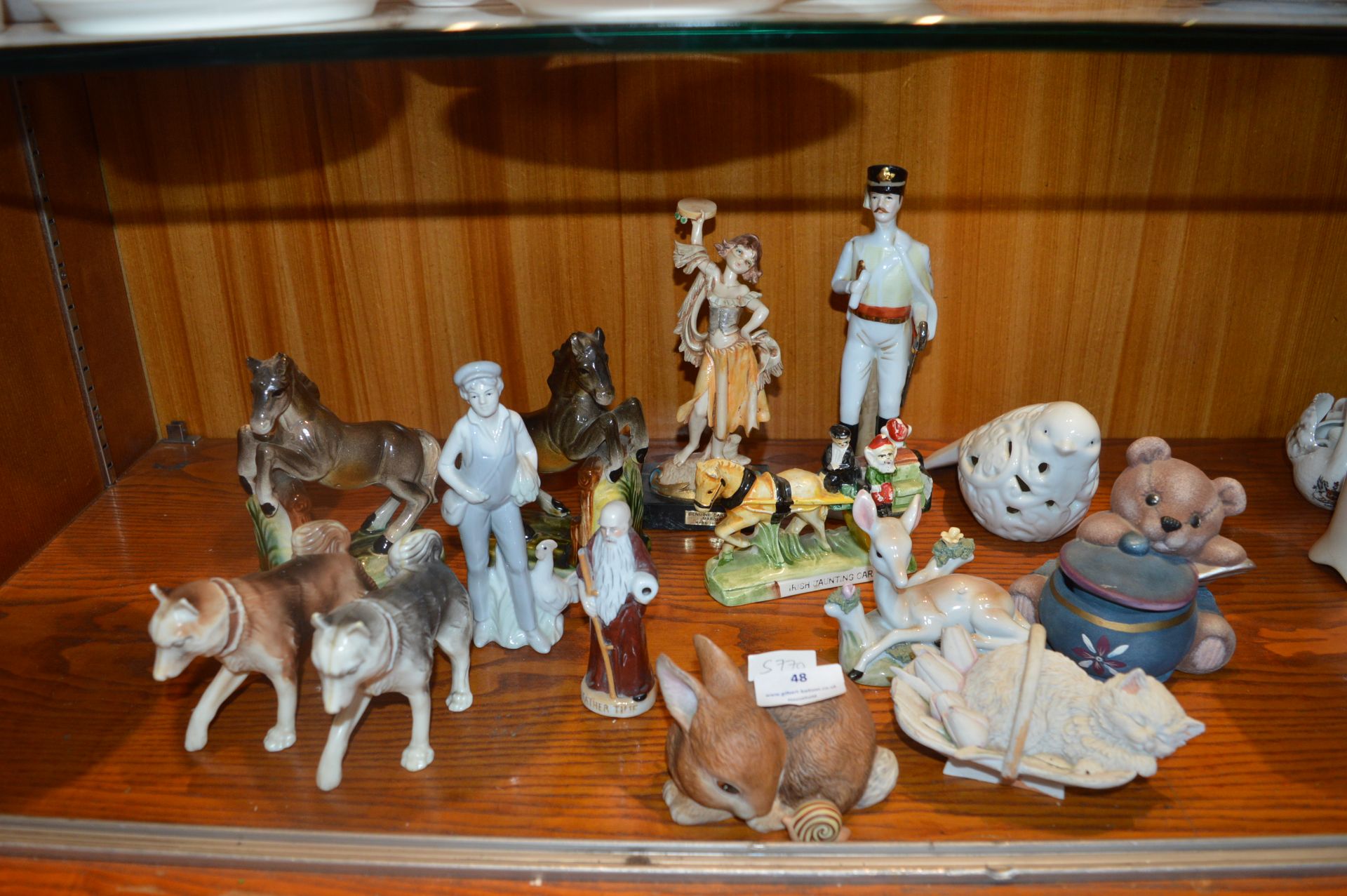 Ornamental Pottery Animals; Bears, Horses, etc.