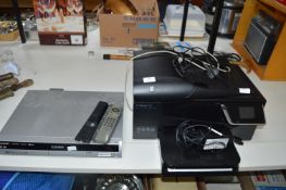 HP Officejet 6600 Printer plus Panasonic DIGA DVD