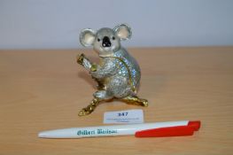 Arona Enameled Koala Trinket Box