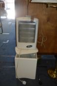 Halogen Heater and a White Painted Storage Box