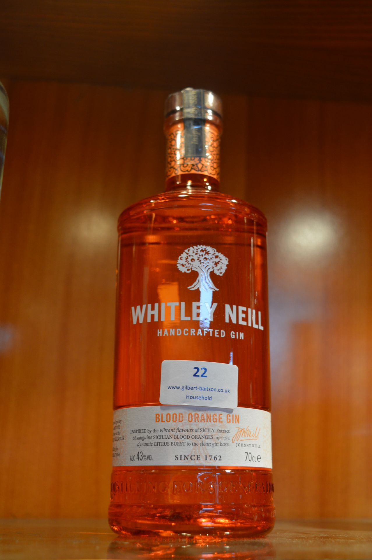 Whitley Niell Blood Orange Gin 70cl