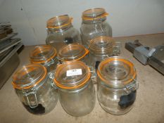 *8 Glass Storage Jars