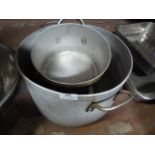 Two Large Double Handled Pans