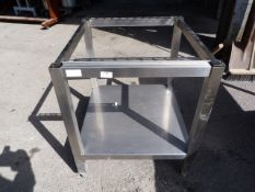 *Stainless Steel Stand with Shelf 60x57x66cm