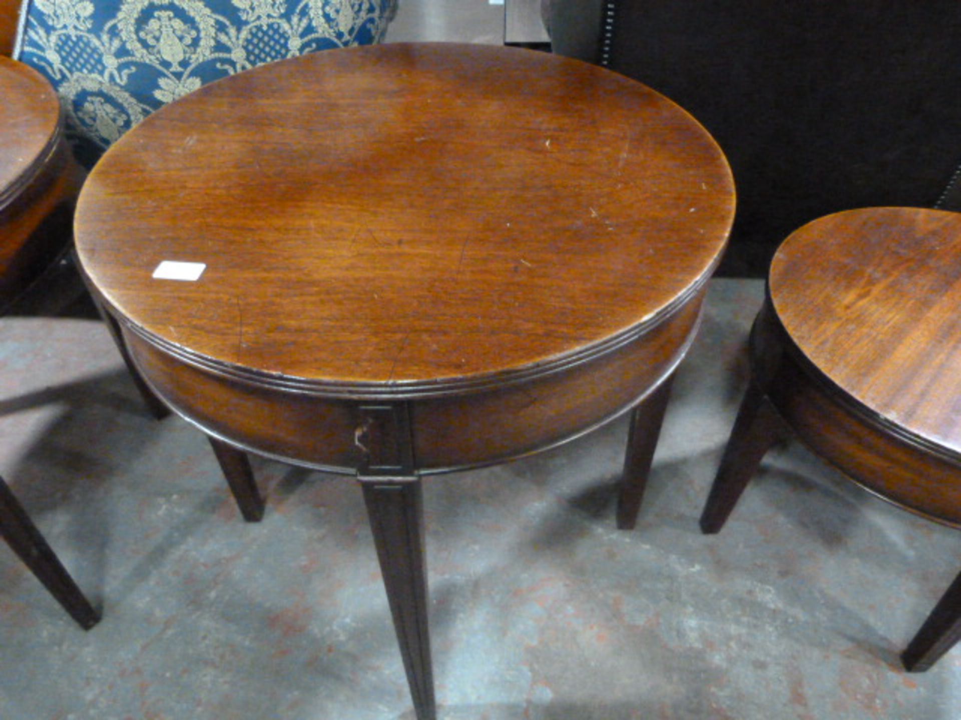 *Reproduction Mahogany Round Side Table ~65cm diameter x 65cm high