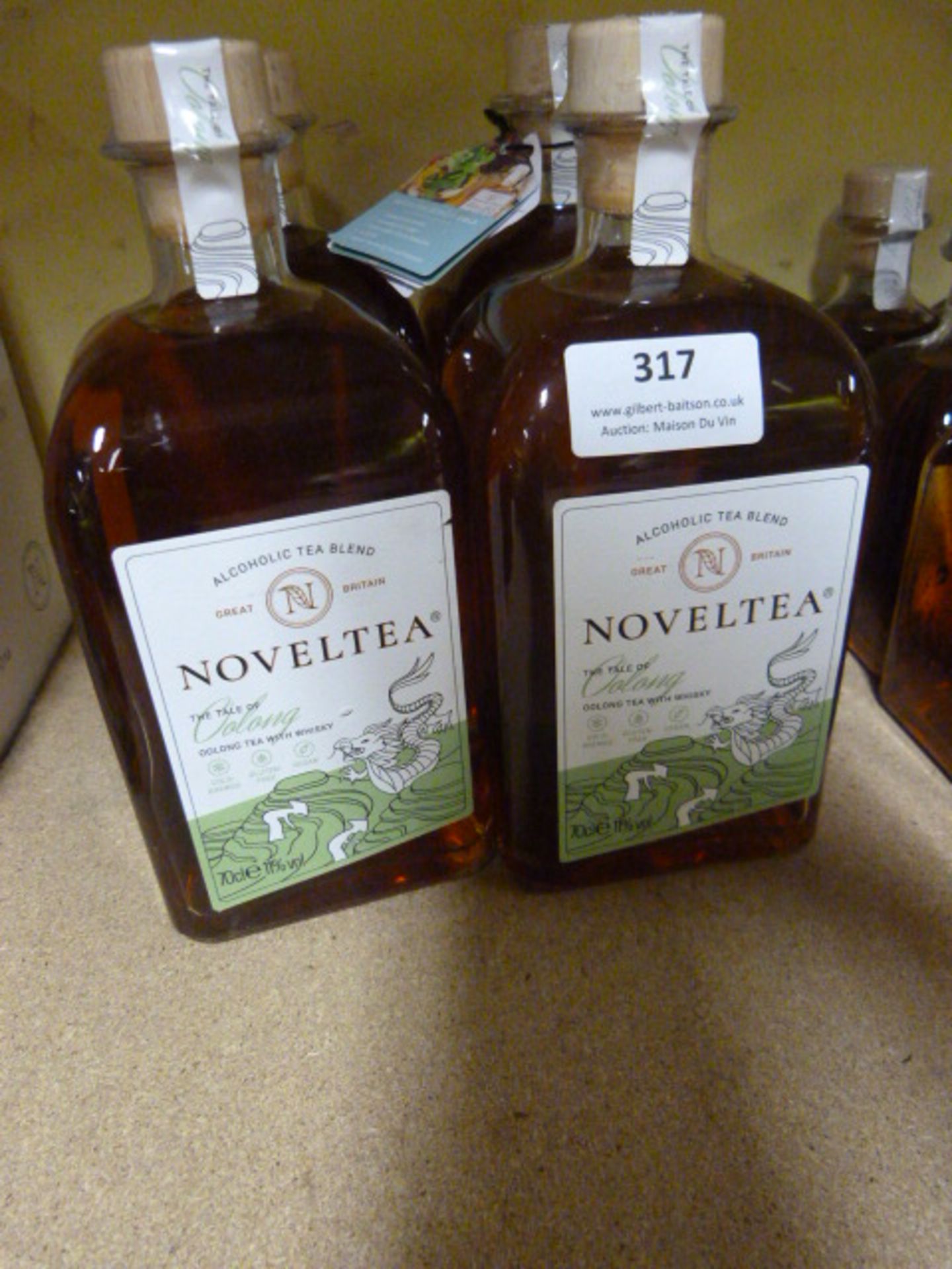 *Four 70cl Bottles of Noveltea Oolong Tea with Whiskey