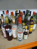 *Large Quantity of Assorted Spirits Including Liqueurs, Sambuca, Campari, Martini, etc.