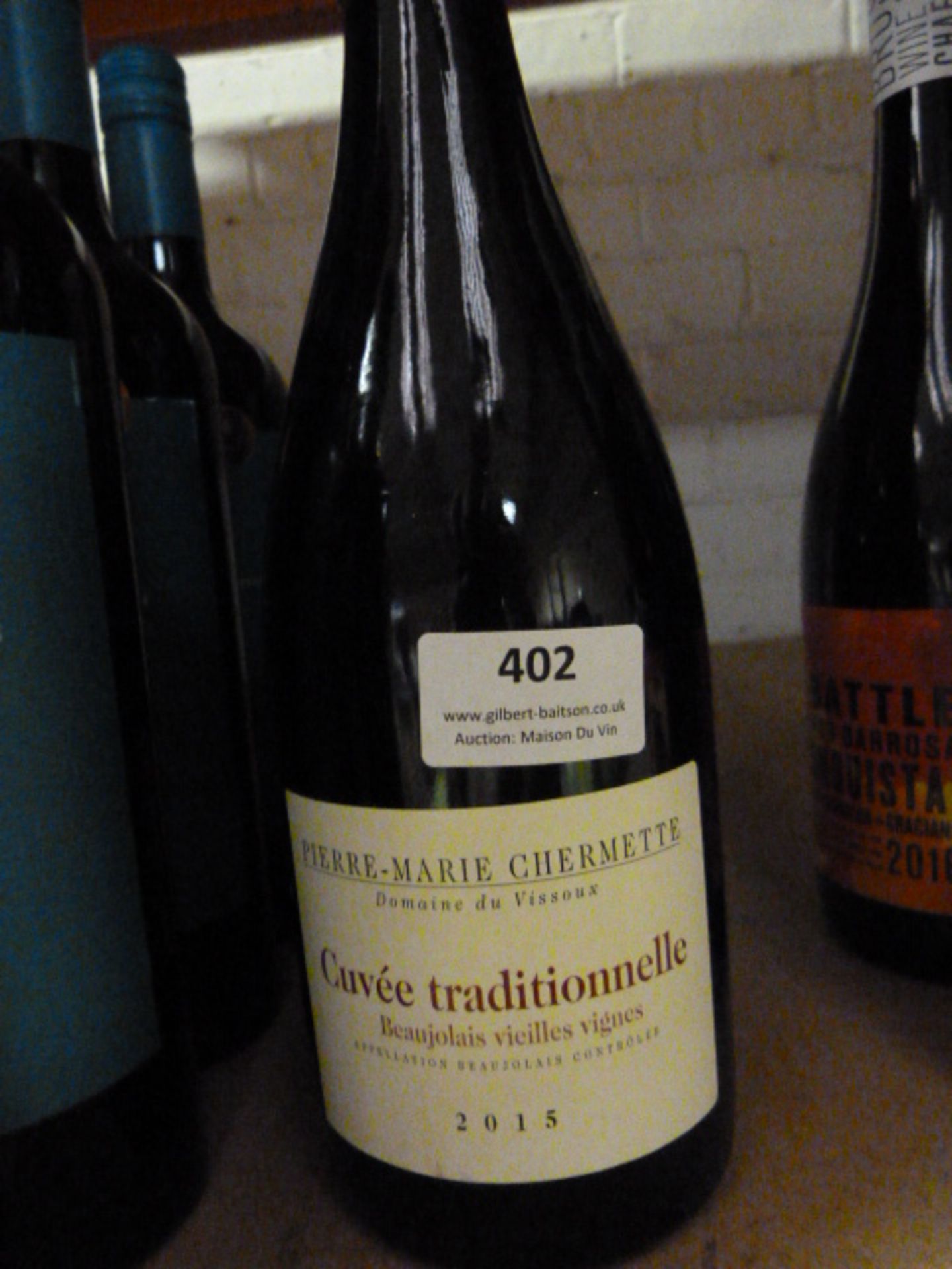 *Two 75cl Bottles of Pierre-Marie Chermette Beaujolais 2015