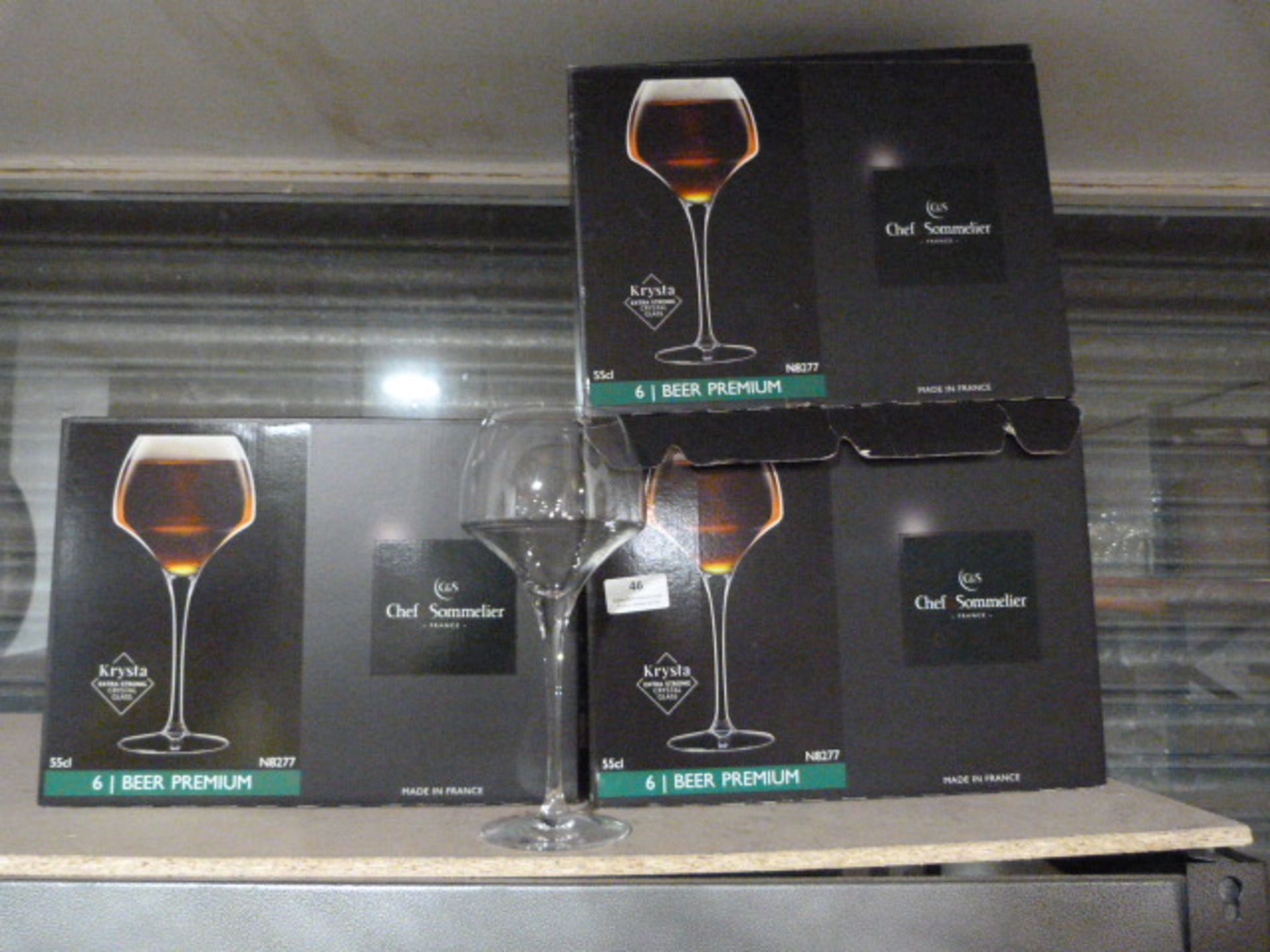 *Three Boxes of Six Chef & Sommelier 55cl Crystal Glasses