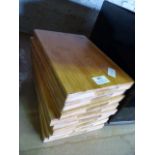 *Eight Small Wooden Chopping Boards