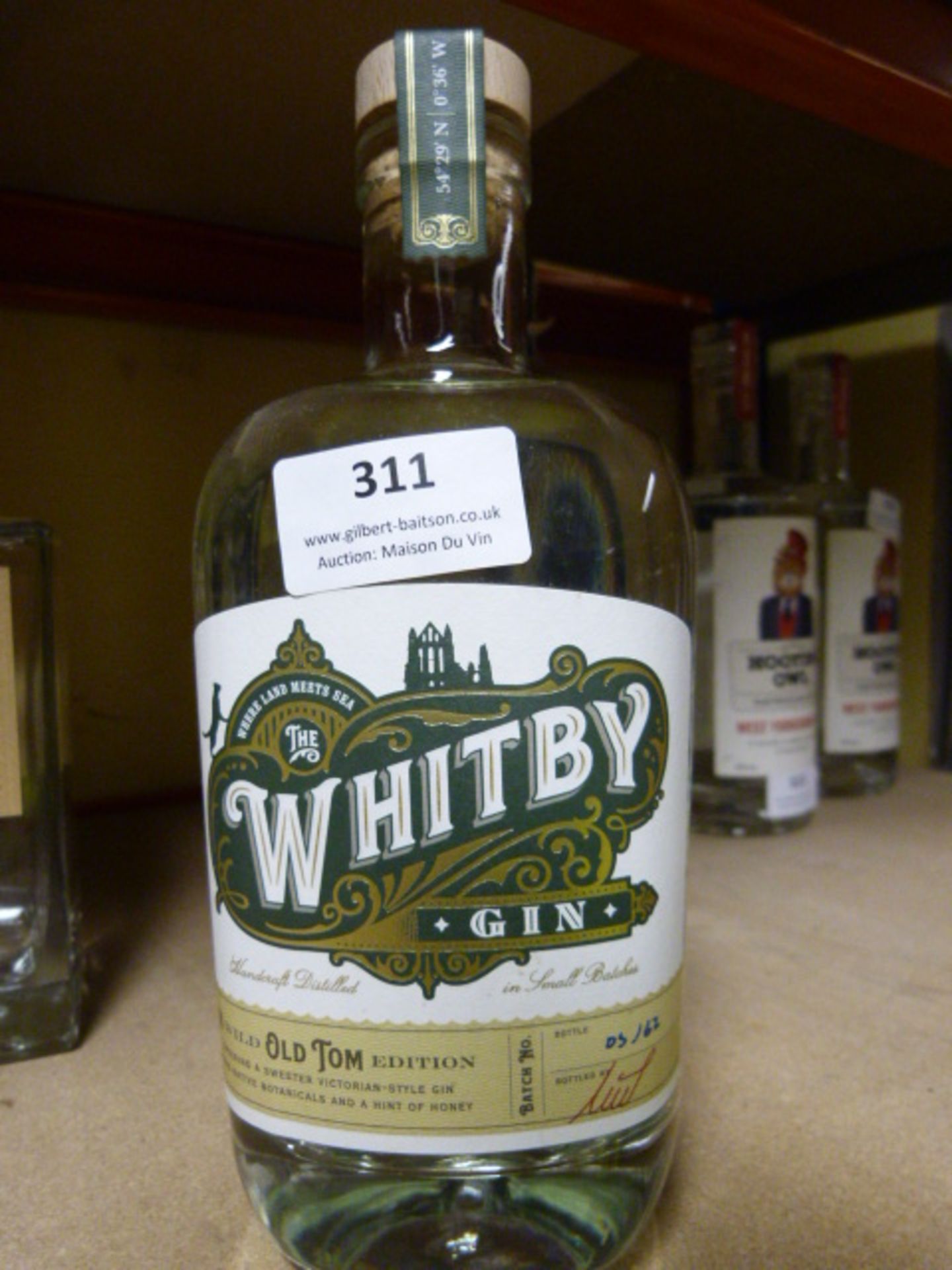 *70cl Bottle of Whitby Old Tom Gin