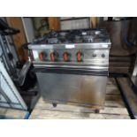 Commercial Gas Oven with Four Ring Hob