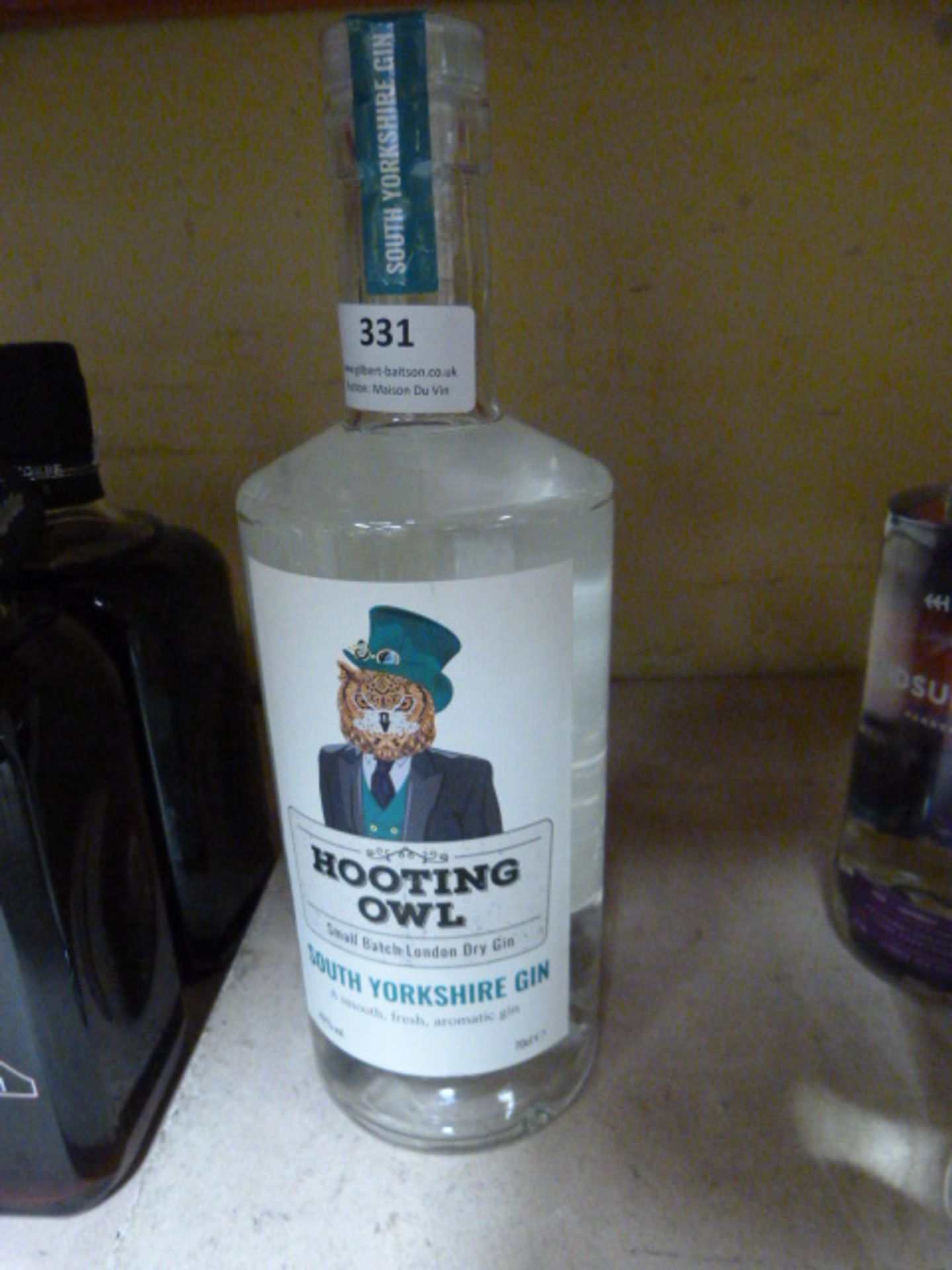 *70cl Bottle of Hooting Owl South Yorkshire Gin
