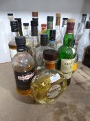 *Sixteen Part Used Bottles of Assorted Whiskeys Including Drambuie, Famous Grouse, Glen Fiddich, etc